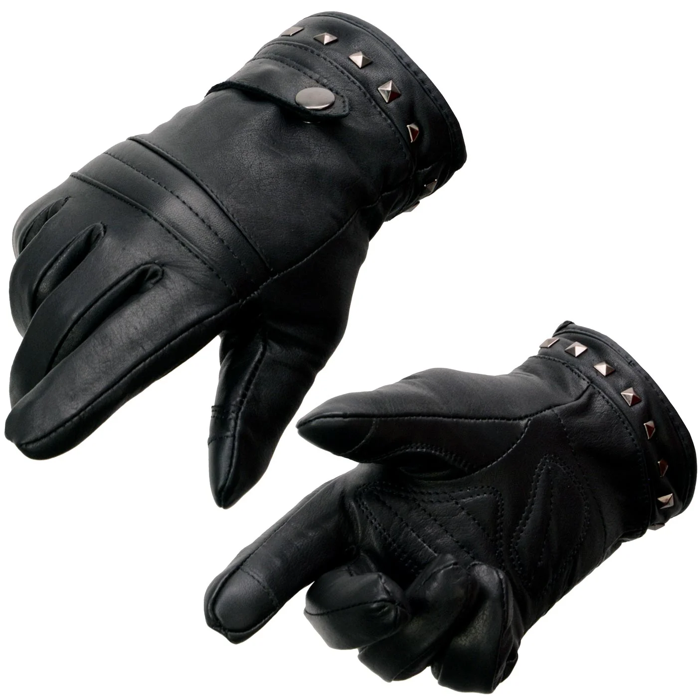 Effective Milwaukee Leather MG7755 Women’s Black Leather I – Touchscreen Compatible Thermal Lined Motorcycle Gloves W Gel Palm Original Design