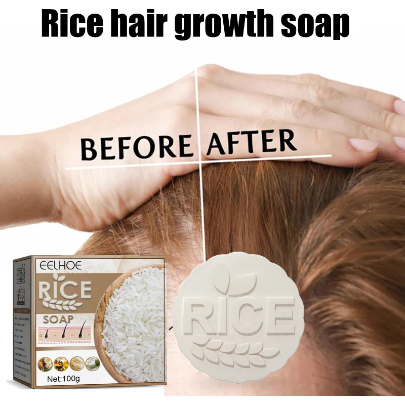 Lightweight EELHOE Rice Soap for Hair Growth – Nourishing Rice Soap 100g Expertly Made