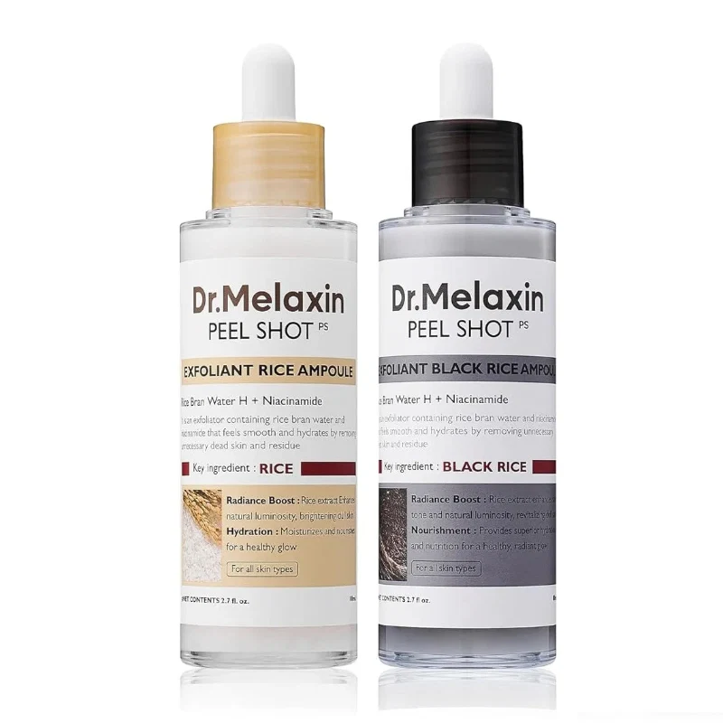 Advanced DrMelaxin Peel Shot Ampoule – Revitalizing Serum with PS Rice Black Rice for Radiant Skin 2.7 fl oz Outstanding