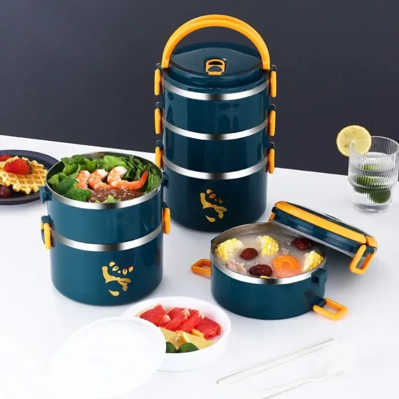 Sophisticated Stackable Stainless Steel Bento Box Set – 1-4 Layers Leak-Proof Insulated Food Container Prestigious