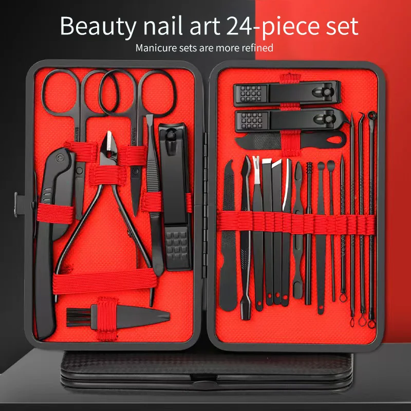 Recyclable Beauty Nail Art 24-Piece Nail Art Manicure Set Quality