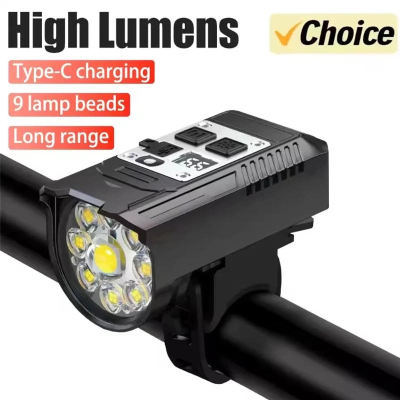 Carefully Designed High Lumens Type-C Bike Light with 9 Lamp Beads for Enhanced Visibility Exceptional