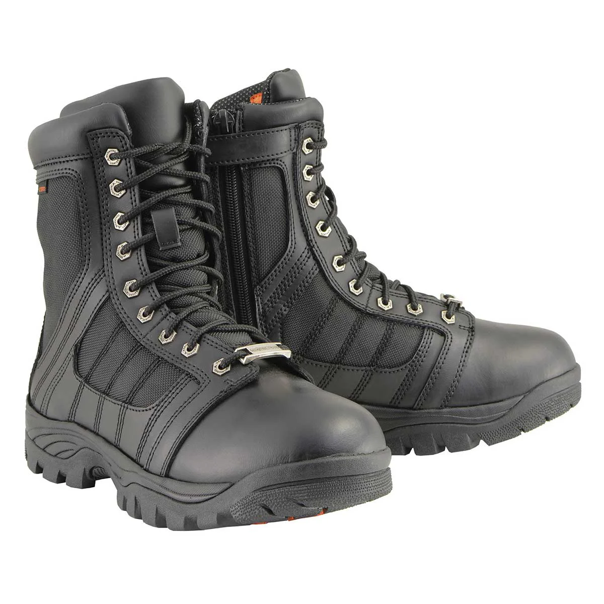 Verified Milwaukee Leather MBM9130WP Men s Black Lace-Up Waterproof Swat Style-Tactical Biker Motorcycle Boots Safe
