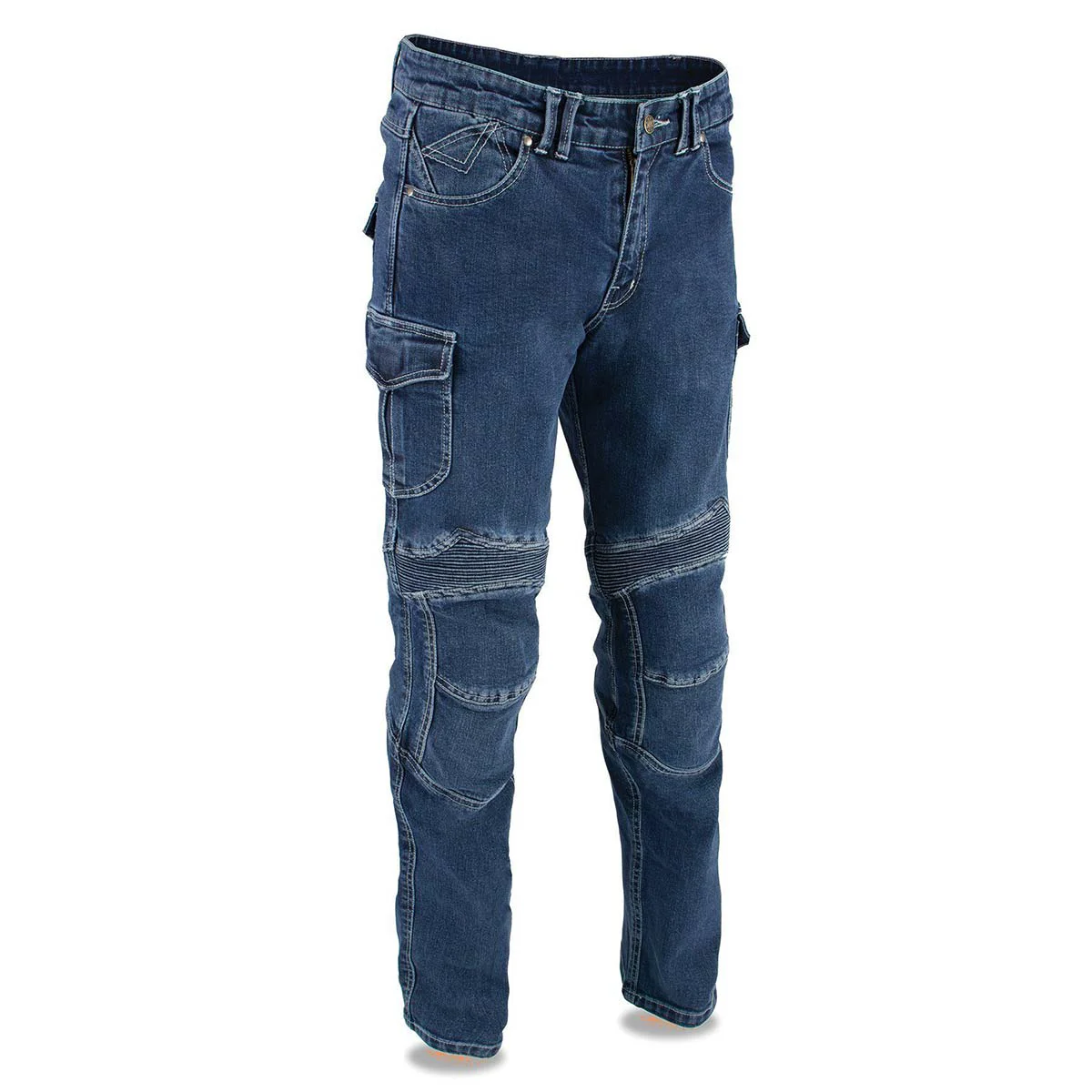 Smart Milwaukee Leather MDM5013 Men’s Millennium Blue Knee Flex CE Armored Motorcycle Denim Jeans Reinforced w Aramid Fibers Healthy