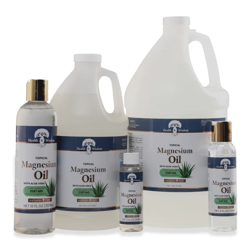 Clean Health Wisdom Topical Magnesium Oil with Aloe Vera – Natural Pure Magnesium Oil Smooth