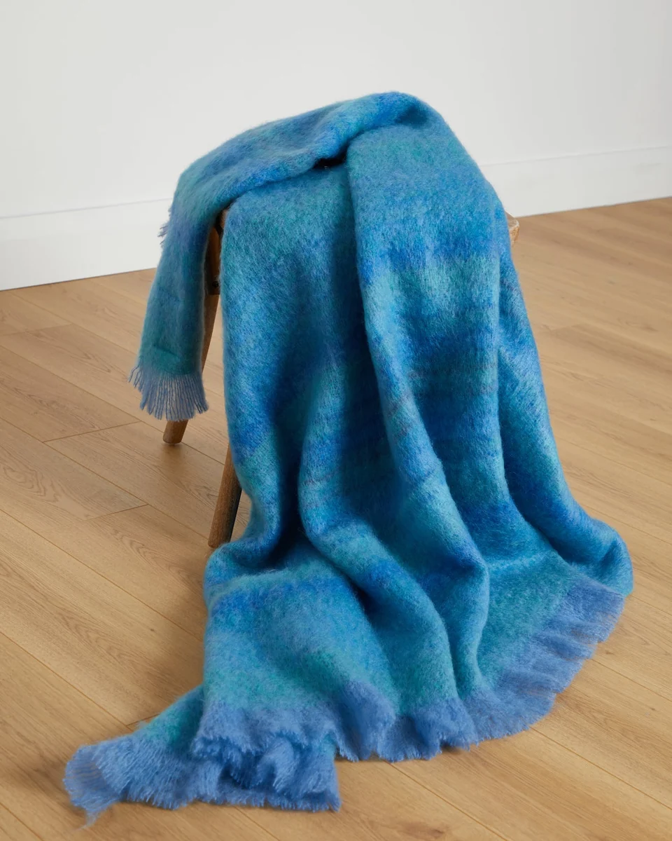 Fine Crafted Foxford Wild Atlantic Mohair Throw Optimized