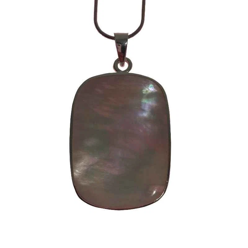 Top-Quality Iridescent Pendant Necklace Minimal Chain Jewelry Clean