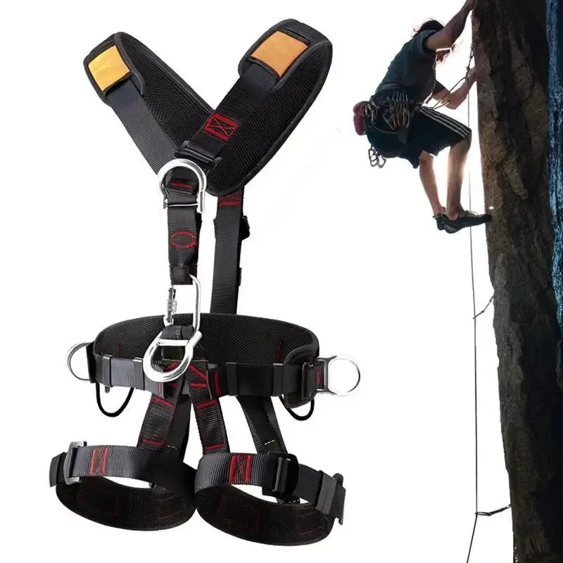 Sustainable Premium Full-Body Roofing Climbing Harness – Adjustable Safety Harness for Men Practical