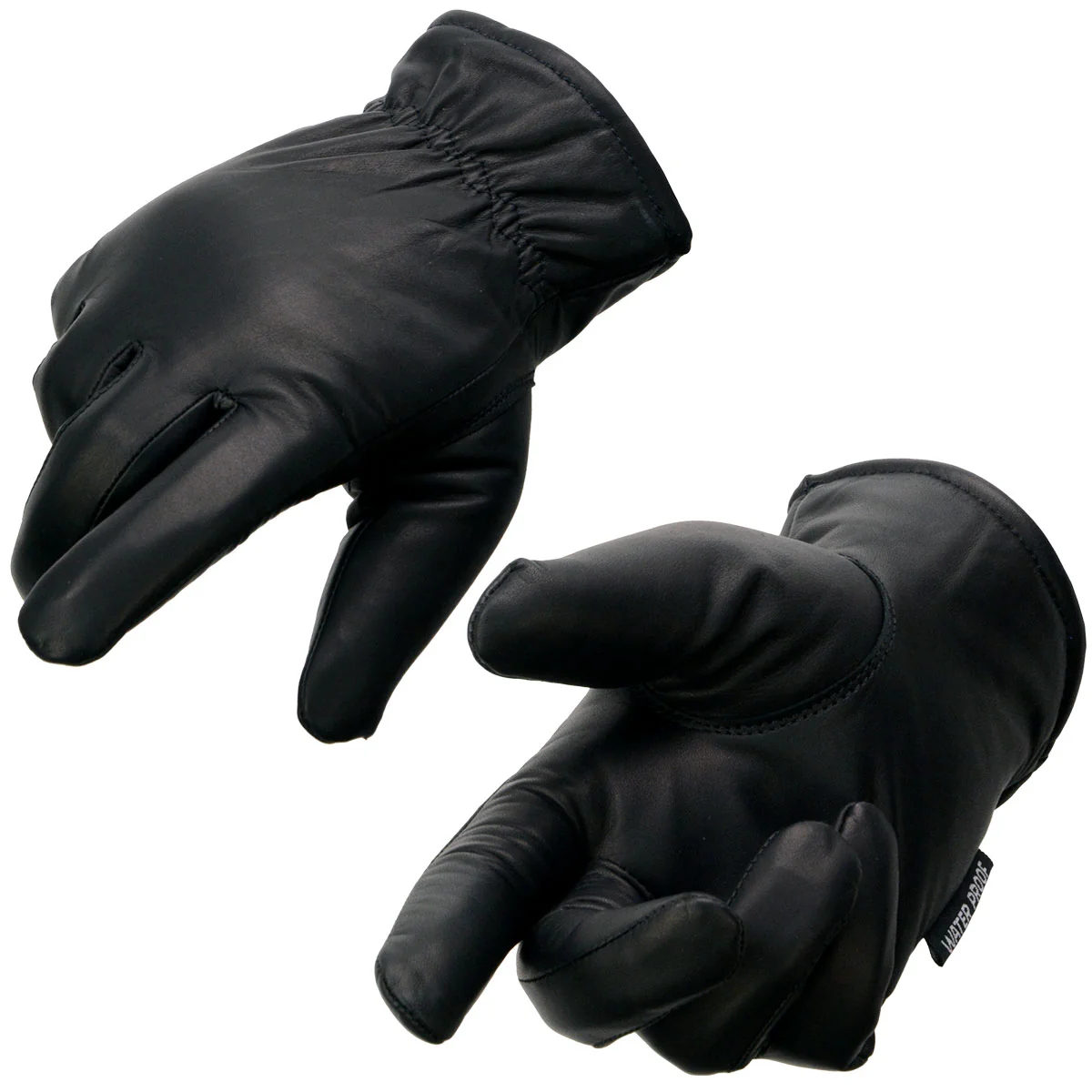 Minimalist Milwaukee Leather MG7523 Men’s Black Leather Waterproof Cruiser Motorcycle Hand Gloves Outstanding