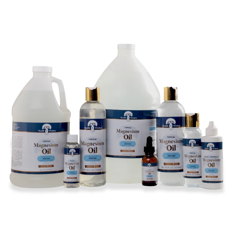 Top-Quality Health Wisdom Topical Magnesium Oil Multiple Size Bottles Innovative