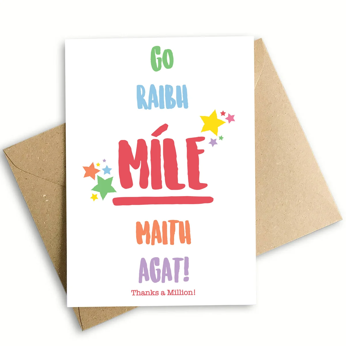 Comfortable Thanks a Million Greeting Card Trusted