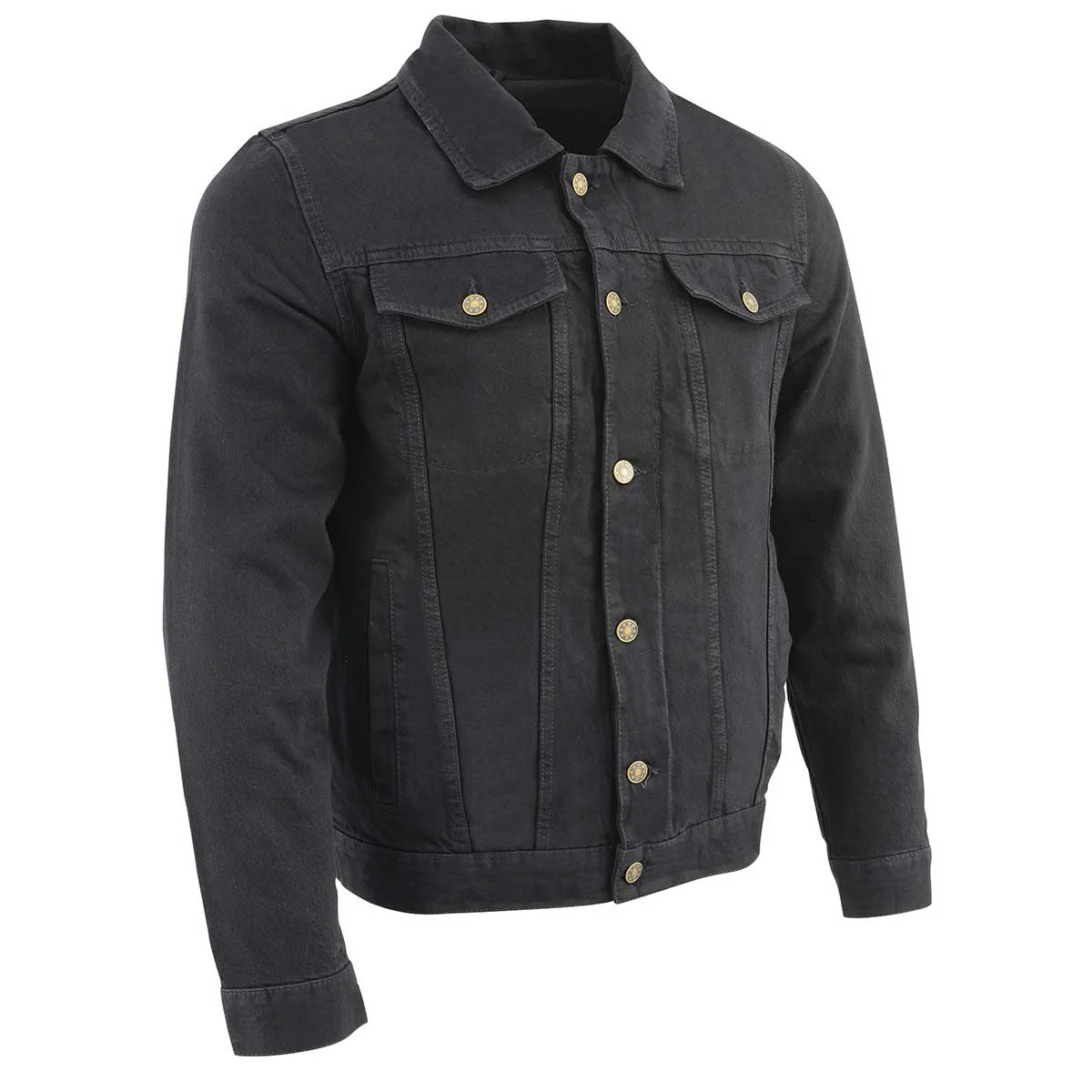Superior Milwaukee Leather MDM1015 Men’s Black Classic Denim Jean Jacket High-Grade