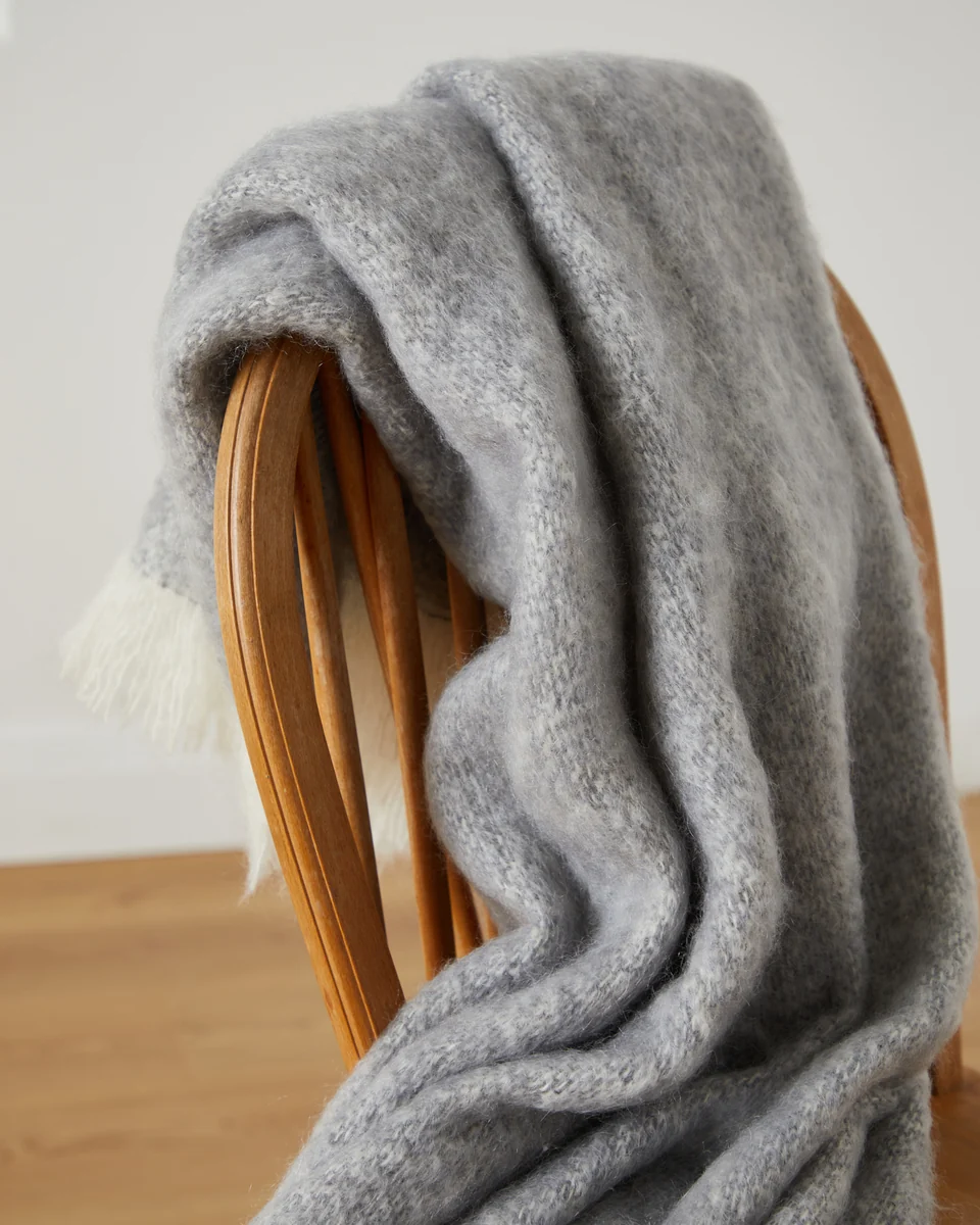Premium Foxford Croagh Patrick Mohair Throw Efficient