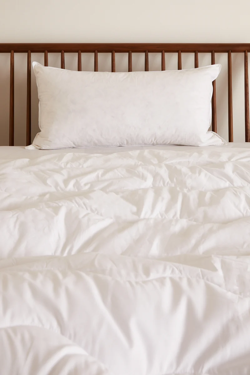 Fast Foxford King Size Feather Down Pillow 50x90cm Optimized