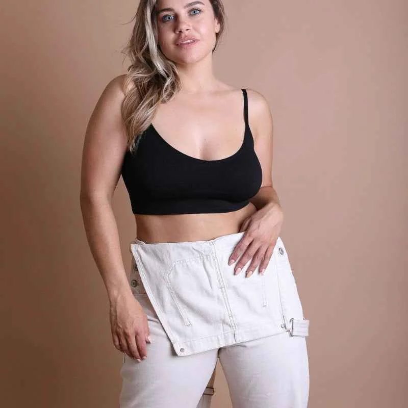 Unique Women Solid Crop Tank Top Stretch Sleeveless Casual Wear World-Class