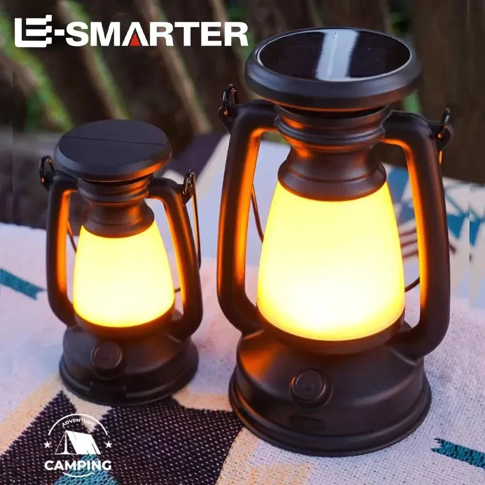Modern USB Solar Rechargeable Camping Lantern – Portable LED Tent Light with 3000K–5000K Dimming Waterproof Outdoor Lamp Responsible