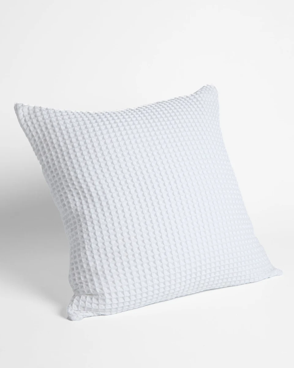 Luxury Foxford Honeycomb Cushion White- Large Outstanding