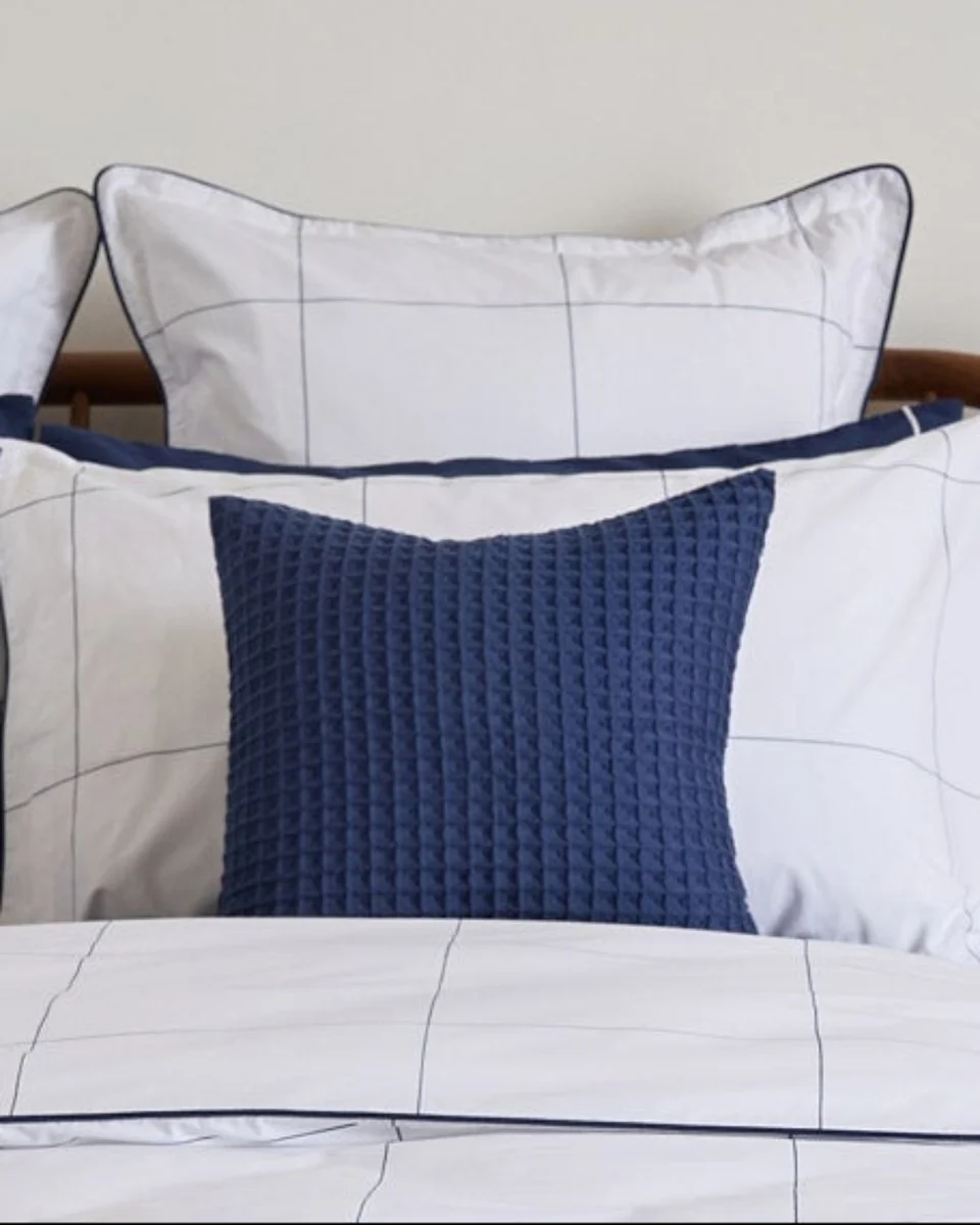 Top-Quality Foxford Honeycomb Cushion Navy- Small Reliable