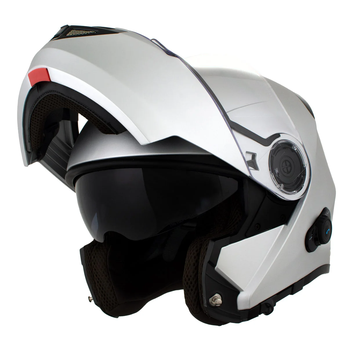 Premium Material Milwaukee Helmets H7010 Flat Gray Mayday Modular Full Face Wireless Motorcycle Helmet-Stream Music-Phone Calls Versatile
