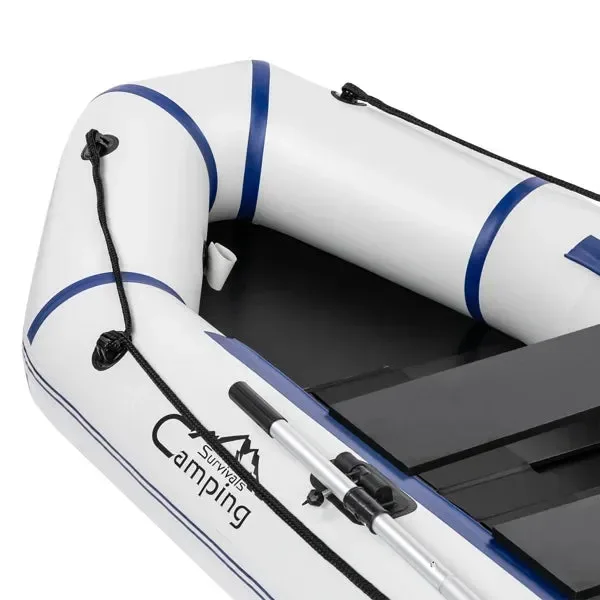 Comfortable 10ft Heavy-Duty Inflatable Boat with Hard Deck 330kg Capacity for Fishing Recreation Premium