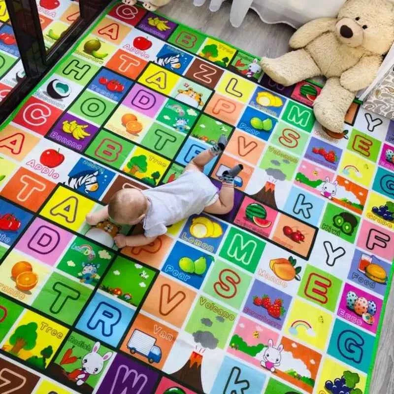 Healthy Baby Educational Play Mat Double Sided Printed Foam Floor Crawling Carpet Professional