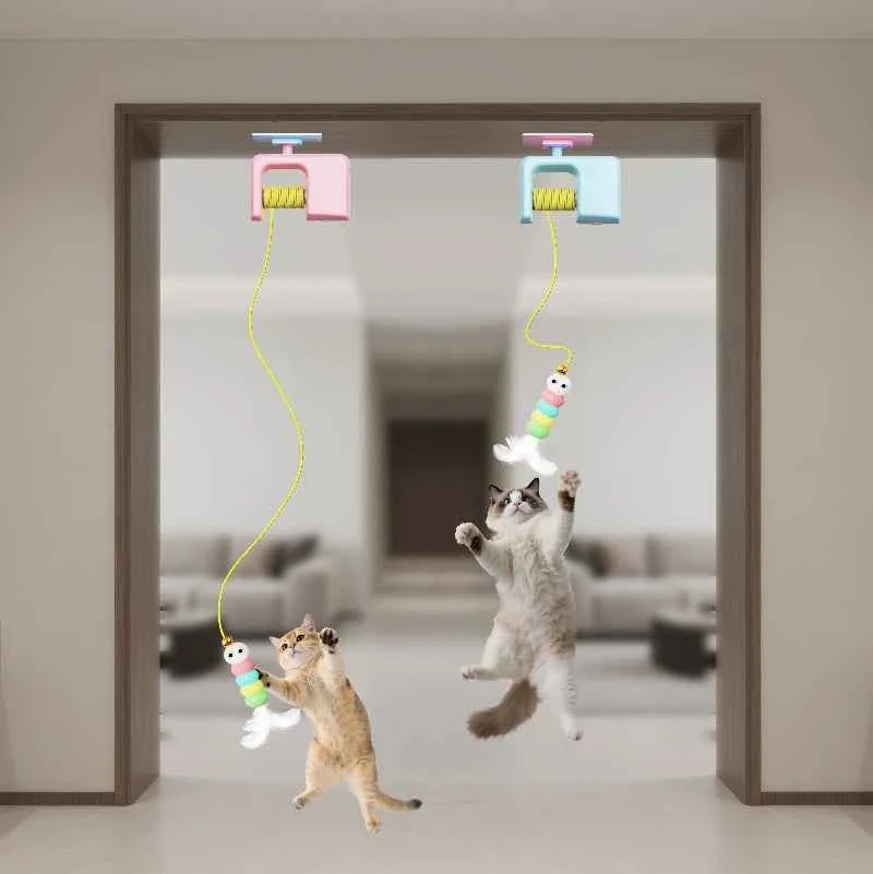 Luxury Automatic Interactive Cat Toy with Hanging Ball Electric Self Play Cat Exercise Toy for Indoor Cats Fine Crafted
