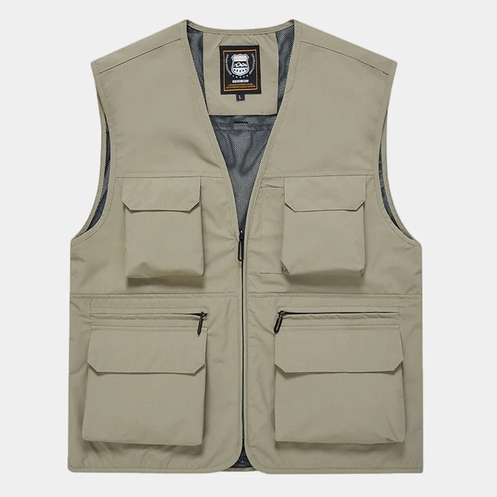 Trendy Men s Multi-Pocket Utility Vest – Lightweight Casual Tooling Style Waistcoat for Everyday Wear Elite