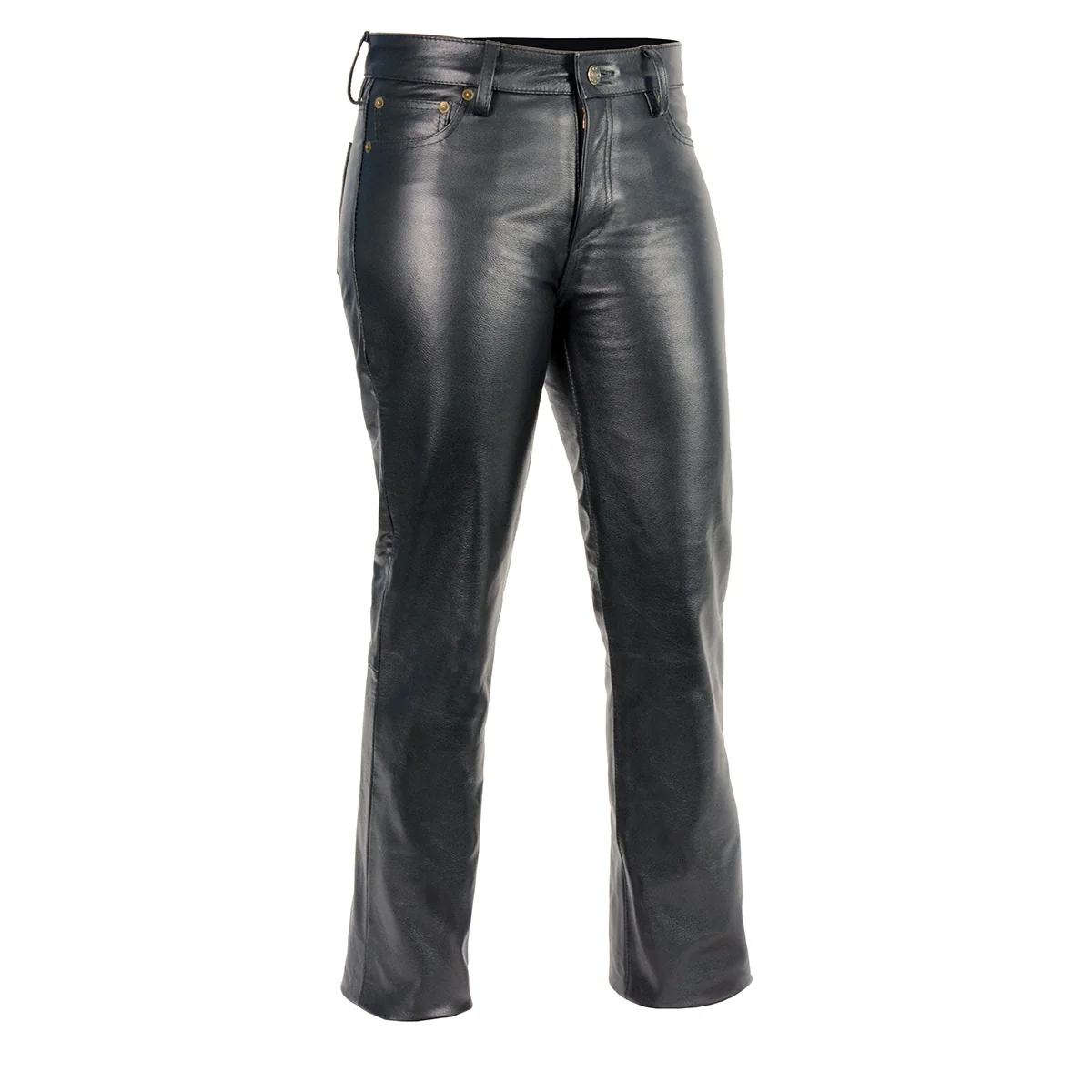 Stylish M Boss Motorcycle Apparel Pants BOS26501 Women’s Classic 5 Pocket Casual Motorcycle Leather Pants Effective