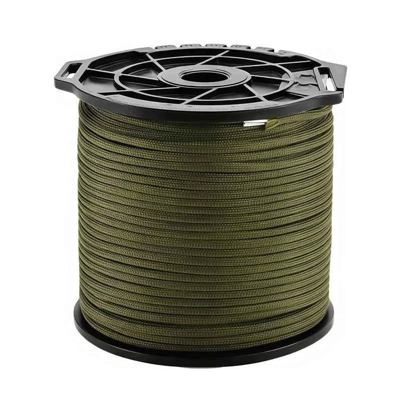 Refined 650LB Paracord 100M 9 Core 4mm Military Tactical Parachute Rope Spool for Outdoor Survival Camping DIY Projects Dependable