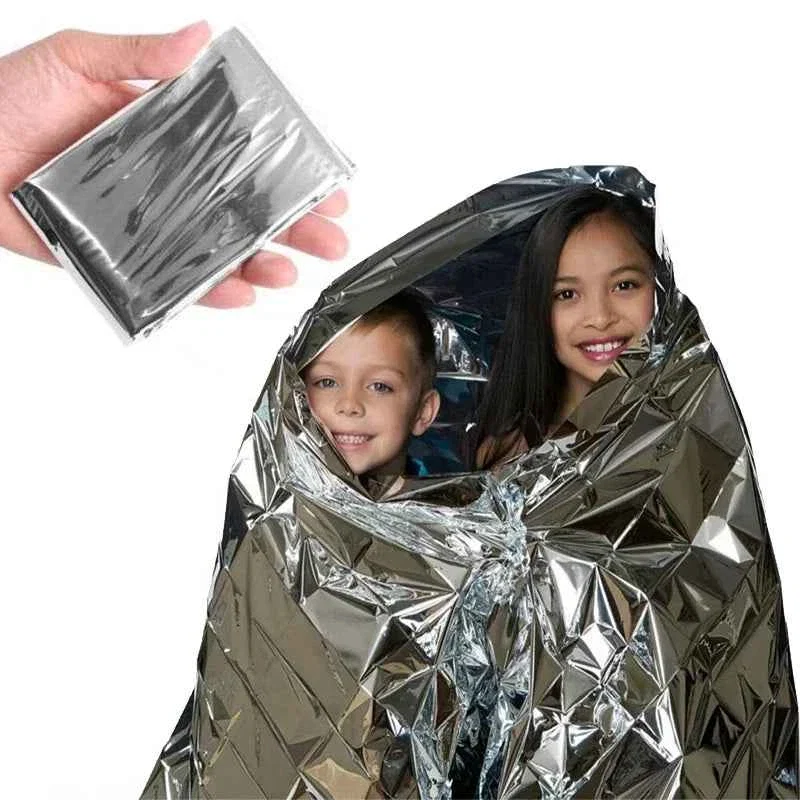 Trusted Emergency Mylar Thermal Blanket Foil Survival Outdoor First Aid Rescue Space Blanket Fine