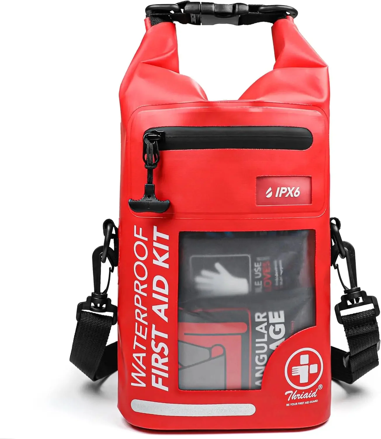 Consistent 250-Piece IPX6 Waterproof First Aid Kit – Reflective Dry Bag for Boating Camping Outdoor Emergencies First-Class