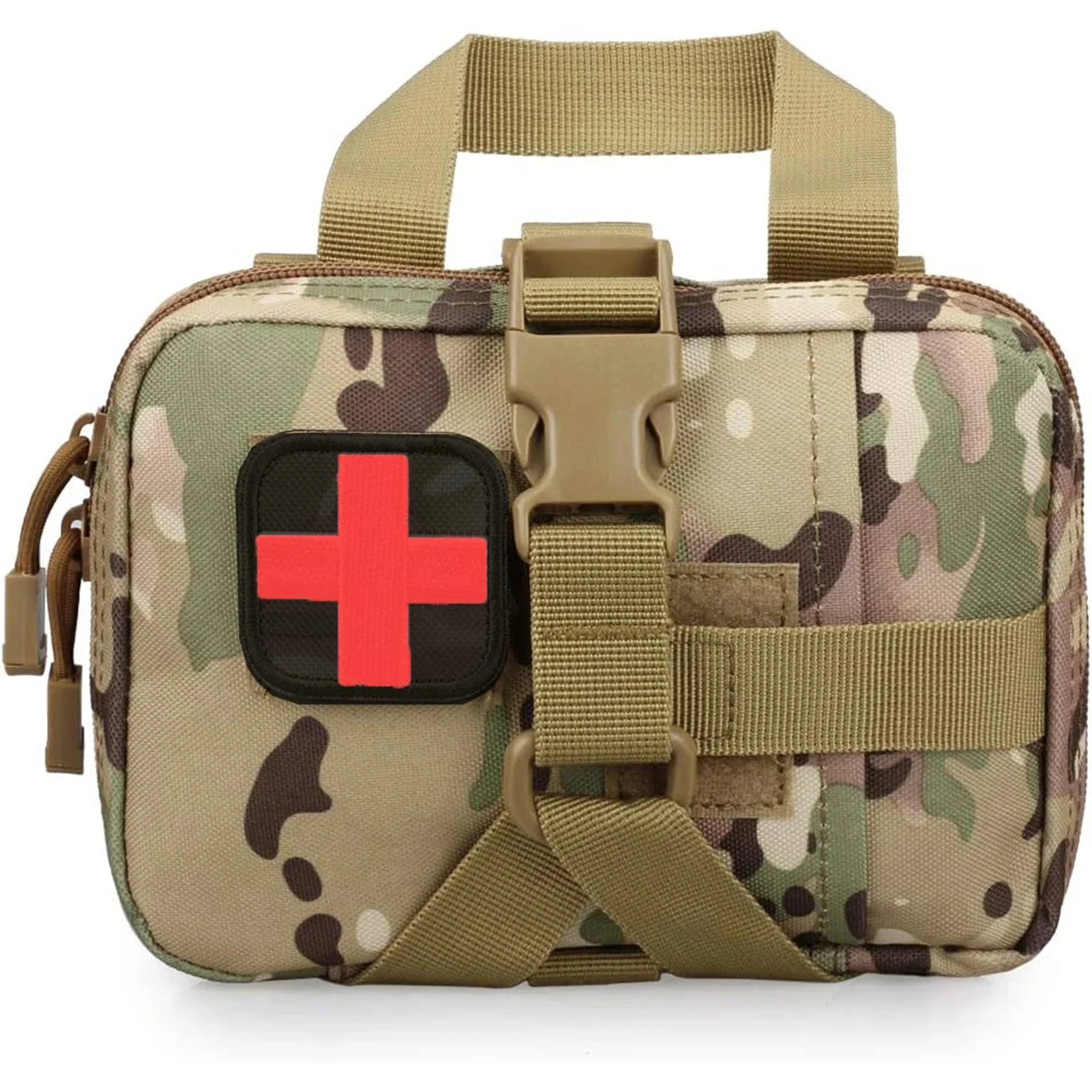 Natural Tactical EMT Rip-Away IFAK Pouch – MOLLE Medical Survival Bag for Hiking Outdoor Emergencies Original