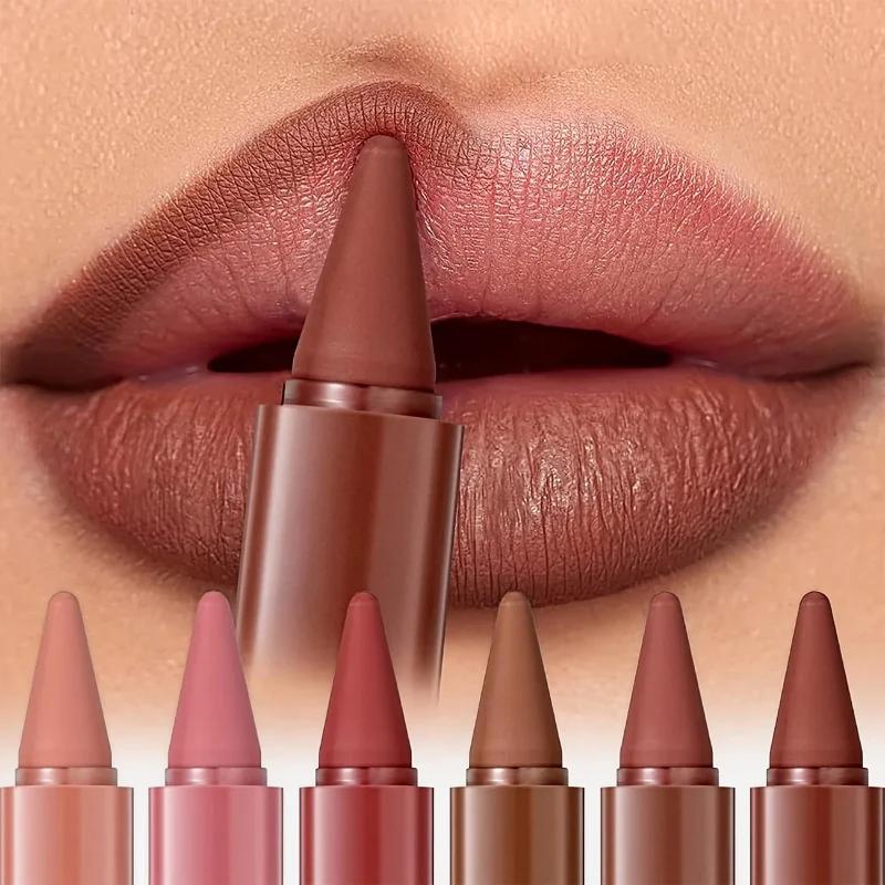 Prestigious 6-Color Mini Lip Liner Lipstick Pencil – 2-in-1 Waterproof Matte Lip Makeup Quality