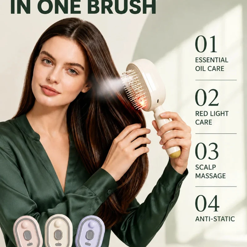 Modern Air Cushion Massage Comb – Hair Brush Steam Brush Spray Responsible