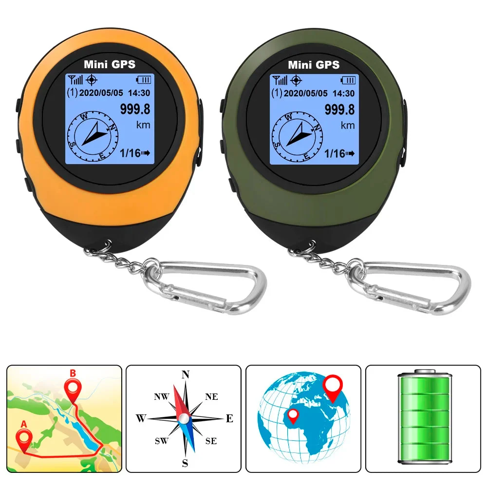 First-Class Mini Handheld GPS Navigator Compass Altitude Tracker Sustainable