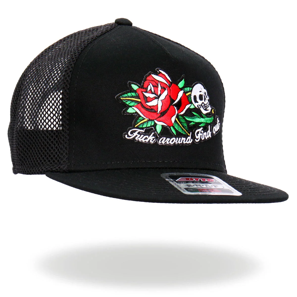 Trusted Hot Leathers GSH2026 Black Fuck Around Find Out Snapback Hat Responsible