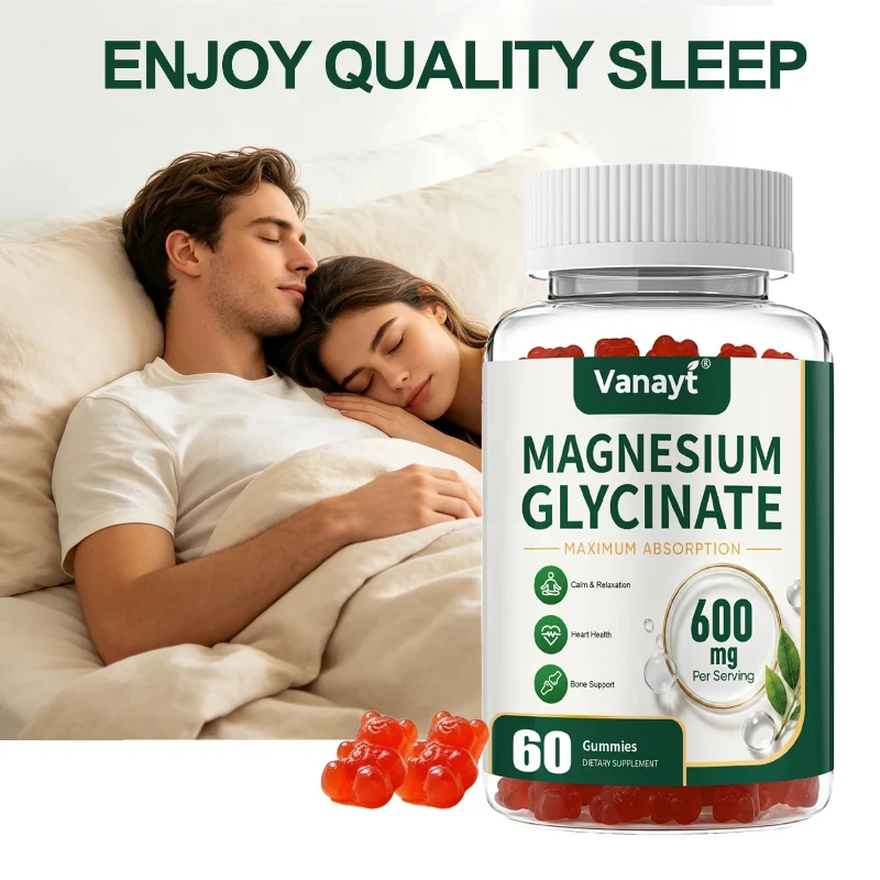 Practical Magnesium Glycinate 600mg Per Serving with Black Pepper Vitamin D3 B6 – Muscle Joint Nerve Nighttime Relaxation Support Optimized