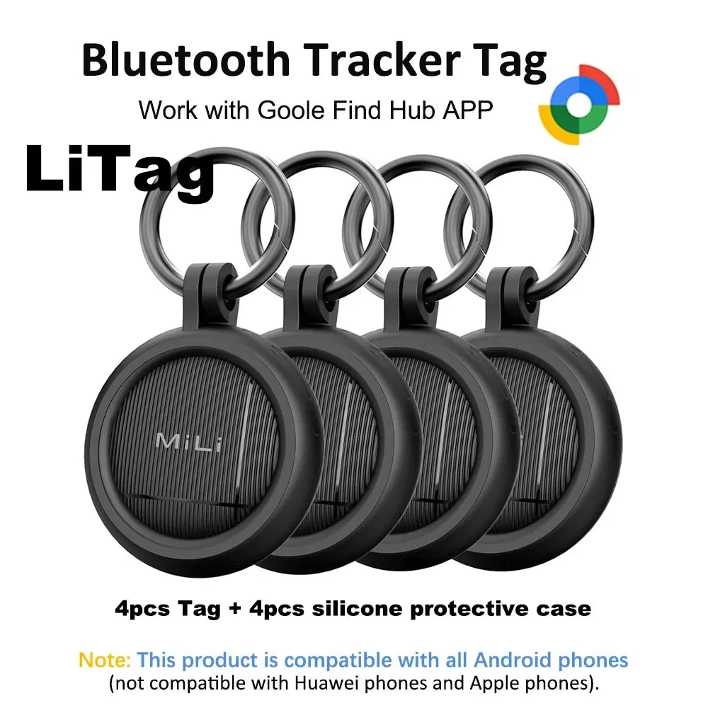 Refined Leapii Bluetooth Tracker Tag – Google Find Hub Compatible Anti-Lost Smart Tag for Keys Luggage Bags High-Performance