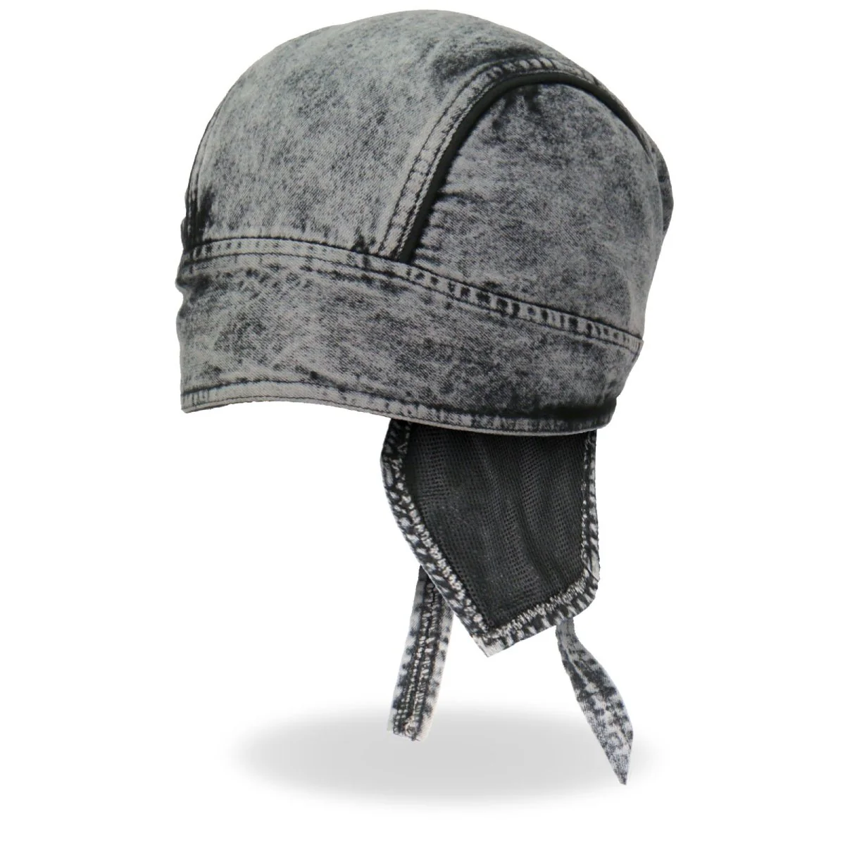 Fashionable Hot Leathers HWH1107 Charcoal Dye Denim Headwrap Comfortable
