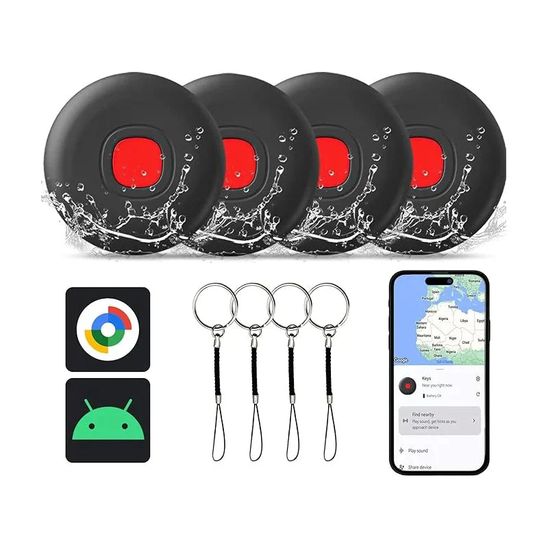 Specialty IP67 Waterproof Bluetooth Tracker Google 4-Pack Verified