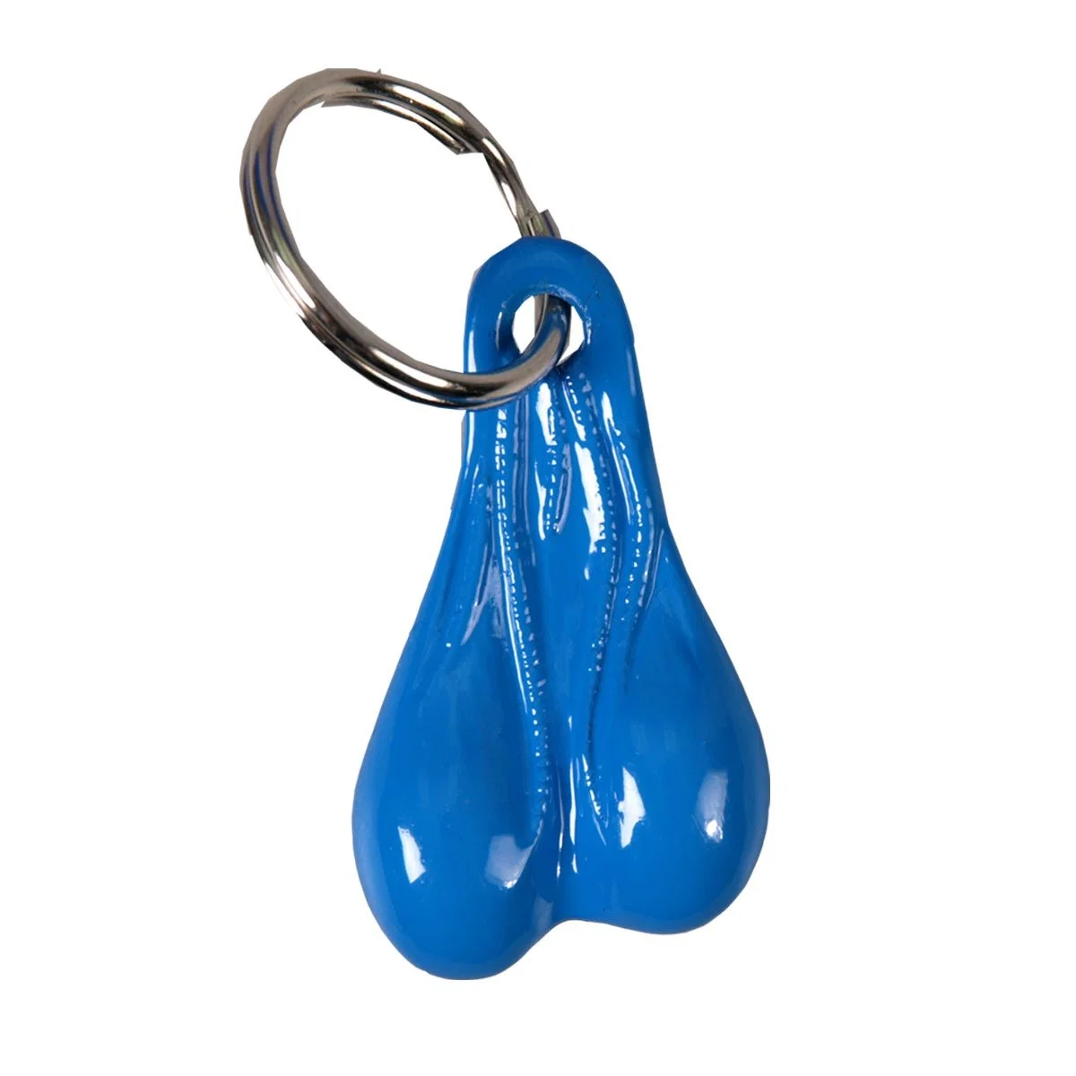 Refined Hot Leathers KCB2004 Blue Balls Key Chain Environmentally Friendly
