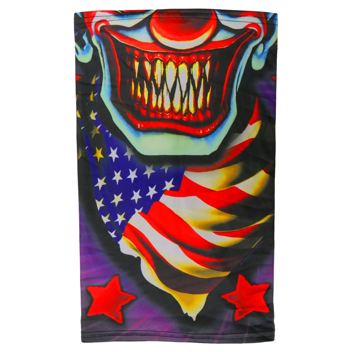 Classic Hot Leathers HWN2002 Circus Clown Neck Gaiter Mask Solid