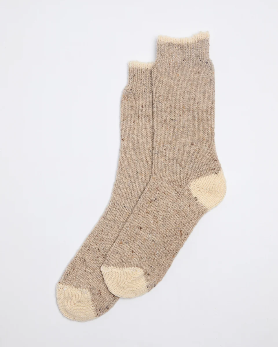 First-Class Foxford Women’s Walking Socks Oatmeal Casual