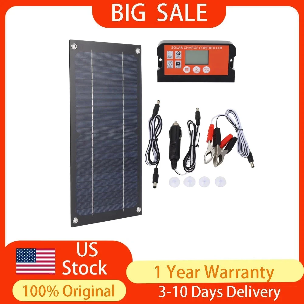 Verified YOSOO 600W Monocrystalline Solar Panel Kit with 100A Charge Controller – Portable Solar Charger for RV Camping Off-Grid Use Recyclable