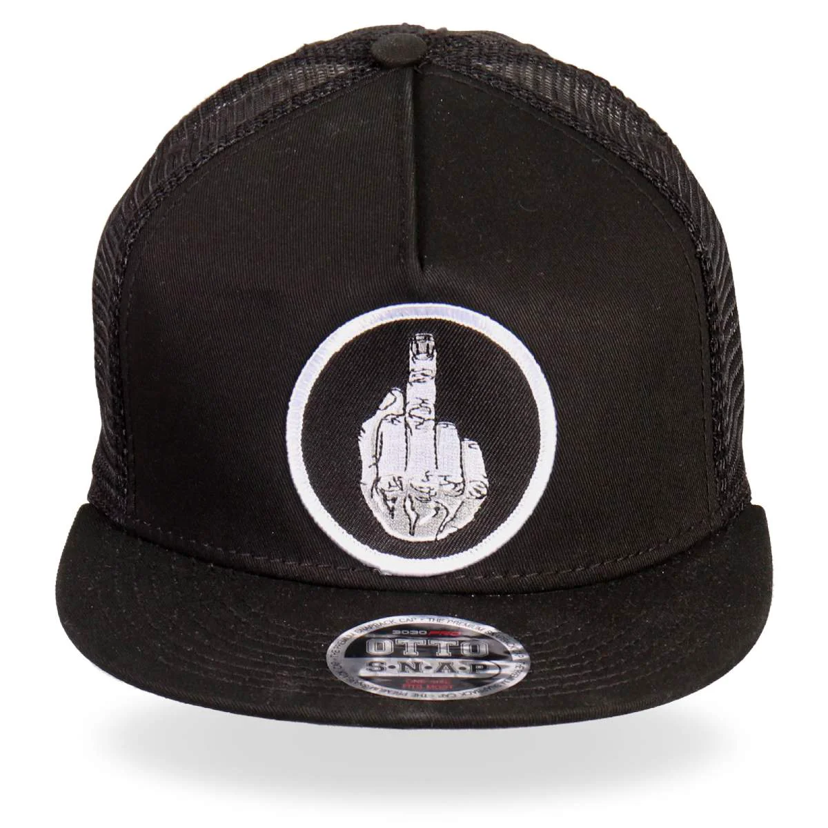 Artisan Hot Leathers GSH4001 DILLIGAF Middle Finger Snap Back Hat Authentic