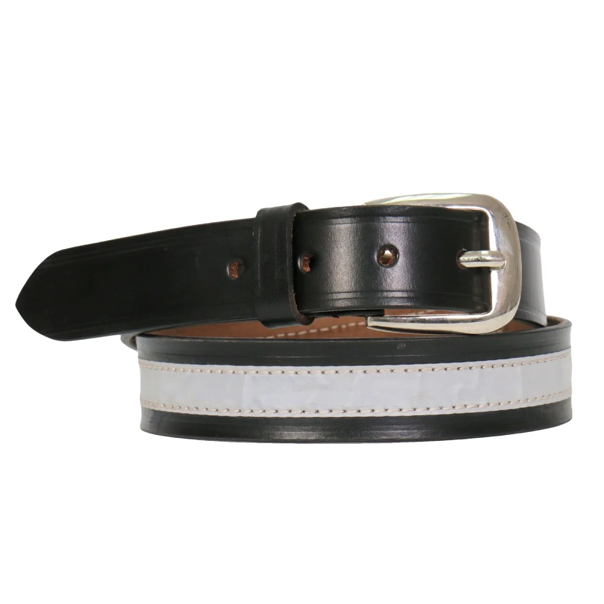 Flexible Hot Leathers BLA1121 1 1 4 Leather Reflector Belt Solid