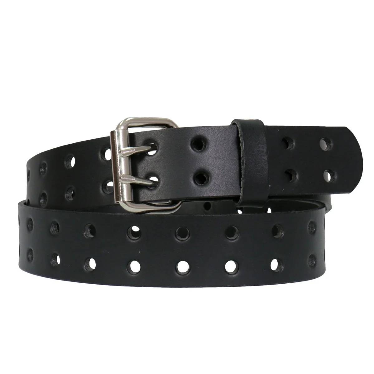 Premium Material Hot Leathers BLA1125 Heavy Leather Double Hole Belt Exclusive