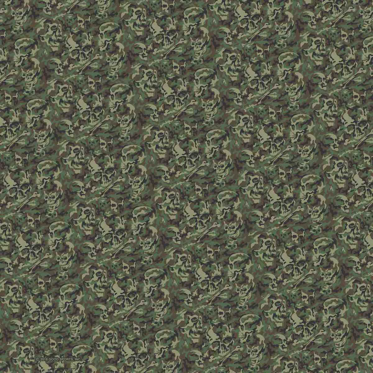 Official Hot Leathers BAB1086 Sublimated Forest Skull Camo Bandana First-Class