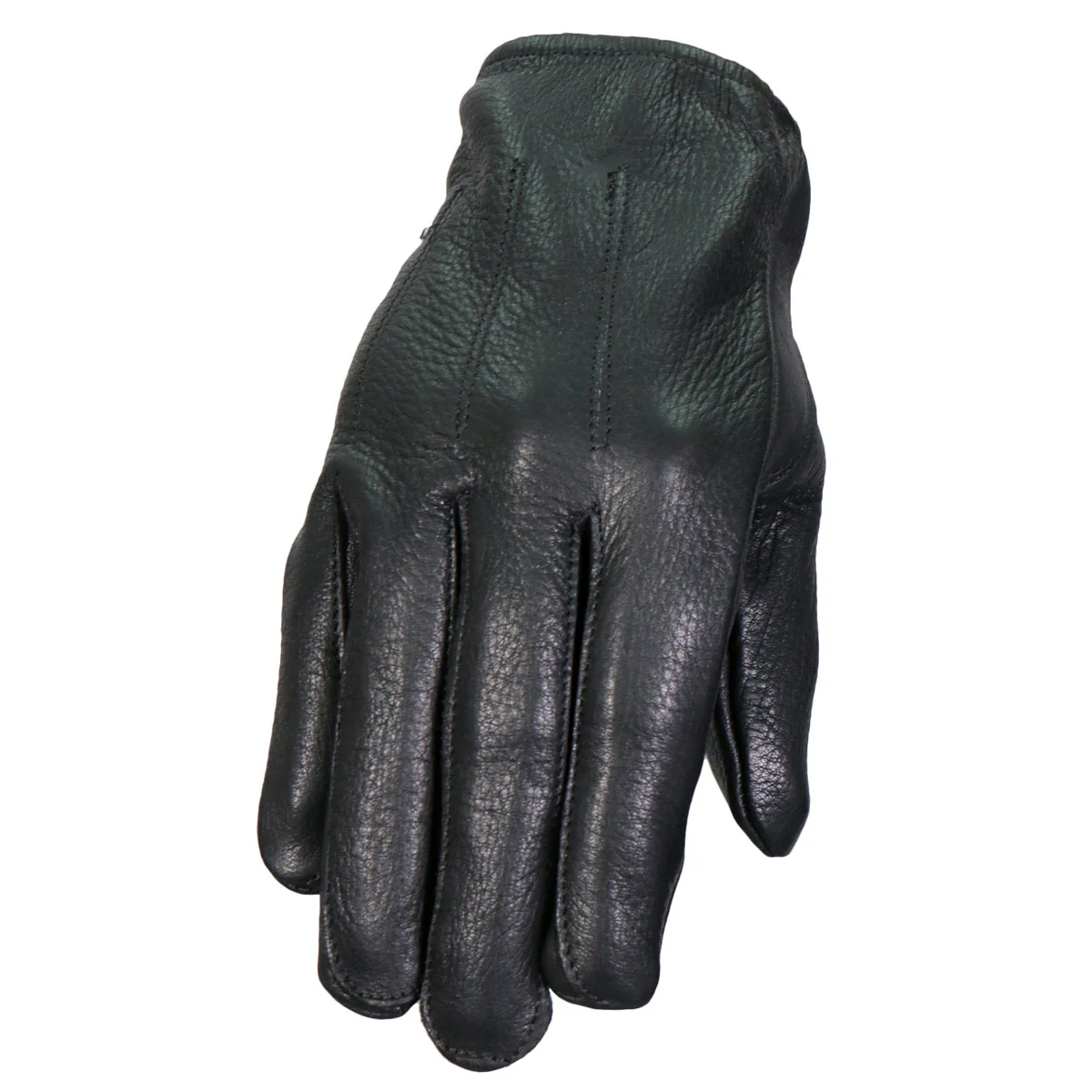 Quality Hot Leathers GVD1014 Black Unlined Deerskin Driving Leather Gloves High-End