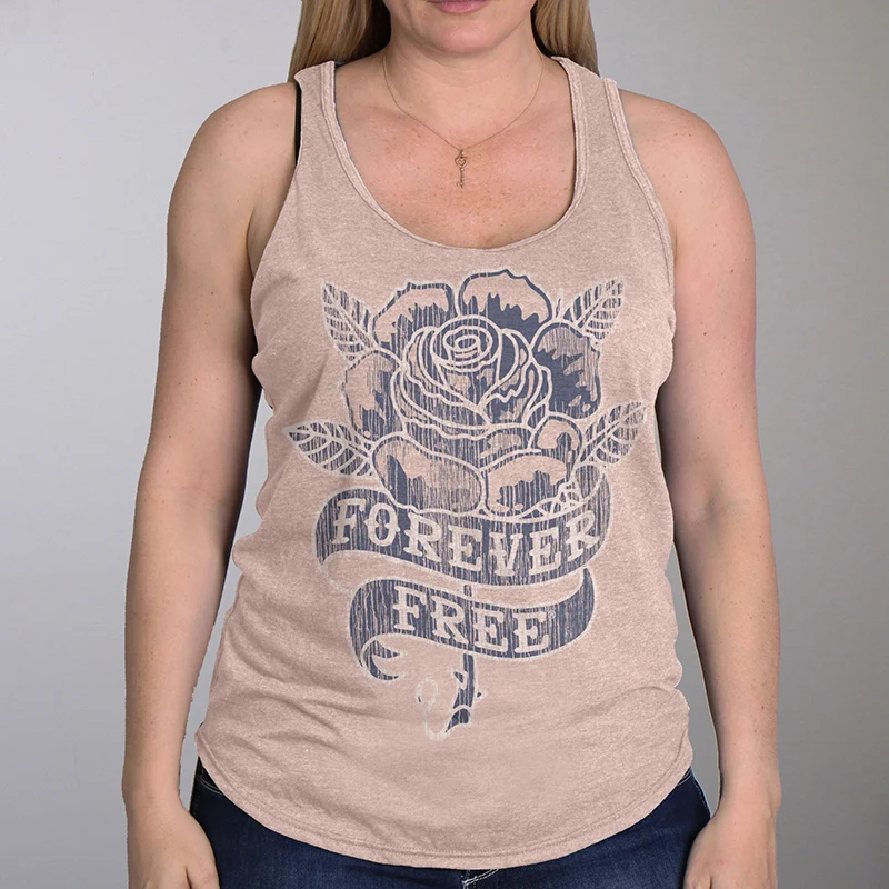Flexible Hot Leathers GLC2523 Ladies Rose Slate Tank Top Shirt Unique